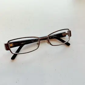 62-16-130 Gucci Gg2777 Cci Eyeglasses Frame Italy Brown Polish/gold Glitter