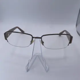 Gg2878 Gucci Eyeglasses Mi2 52mm Brown Gold Gg 52-17 Half-rim Frames Only Italy Gg2878 Gucci Eyeglasses Mi2 52mm Brown Gold Gg 52-17 Half-rim Frames Only Italy