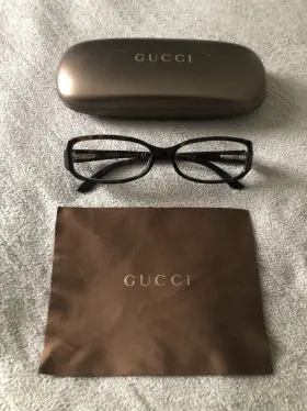 Gg3001 Gucci 086 Eyeglass Frame With Case And Cleaning Cloth Never Used