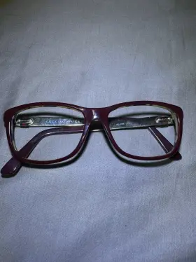 Gg3785 Gucci Lvs 53mm Bordeaux Havana Gold Eyeglasses Frames Italy No Lense