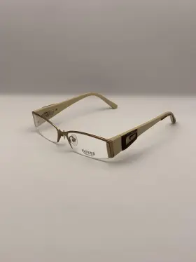 50-15-130 Guess Gu1463a Lbrn Eyeglass Frames Womens Beige Brown Demo Lens