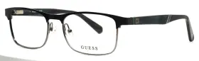 53-17-140 Guess Gu1952 001 Black Mens Rectangle Full Rim Eyeglasses B 35