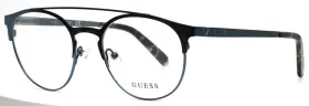 51-19-145 Guess Gu1977 091 Navy Mens Aviator Full Rim Eyeglasses B 45