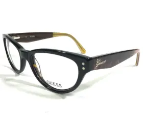 51-17-140 Guess Gu2334 Eyeglasses Frames To Brown Gold Snakeskin Print Cat Eye