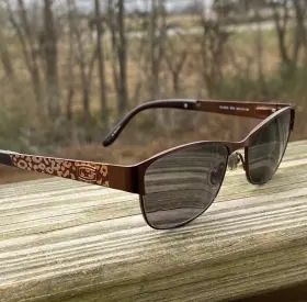 Guess Gu2389 Glasses Frames Metallic Brown Leopard Metal 52 16 135