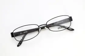 53-17-135 Guess Gu2392 Blksi Satin Black / Silver Frames Flex Hinges E650