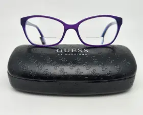 54-17-140 Guess Gu2466 Purple Blue Cat Eye Eyeglasses Frame W Flexhinge And Case