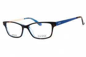 Gu2538-052-50 Guess Eyeglasses Size 50/15/rectangular Brand New W Case