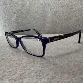 53-16-135 Guess Gu2549 Eyeglasses Frames 084 Clear Blue Brown Tortoise Cat Eye