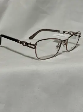 Gu2687 Guess 028 Shiny Rose Gold Clear Lens Metal 53 Mm Womens Eyeglasses