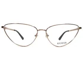 59-15-140 Guess Gu2778 Eyeglasses Frames 028 Rose Gold Pink Cat Eye Full Rim