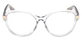 55-16-140 Guess Gu2955 020 Clear Grey Cat Eye Plastic Eyeglasses Frame