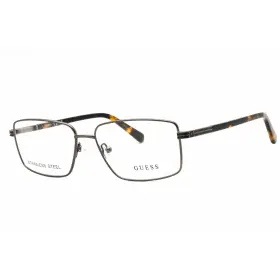 Gu50061 Guess Mens Eyeglasses Matte Gunmetal Rectangular Full Rim Frame 009