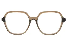 53-16-140 Guess Gu50155-d 048 Brown Square Plastic Optical Eyeglasses Frame
