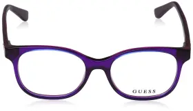Gu9176 Guess Kids Eyeglasses Eyeglass Frames - Shiny Violet Frame 48 Mm Lens Diameter