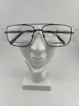 60-16-145 Gunmetal 3000p Armourx Safety Authentic Eyeglasses Frames Read