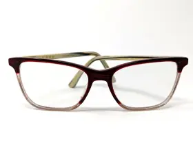 Gwen Stefani La065 Lamb Womens Plastic Eyeglass Frame Bur Burgundy 53-16 With Case