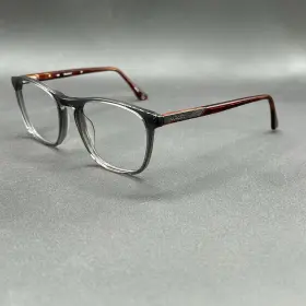 7886-101324-27.95 Hackett Hek1215 968 Eyeglasses Frame Gray And Brown Flex 51-19-145 Used
