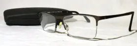 Haggar Hac111 Half Rim Matte Gunmetal 54-17-145 Eyeglass Frame