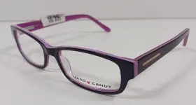 53-16-135 Hard Candy Hc04 Dpur Dark Purple Womens Rectangle Eyeglasses Frames