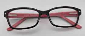 53-16-140 Hard Candy Hc06 Eyewear Black/pink Flex Hinge Eyeglasses Frames Only