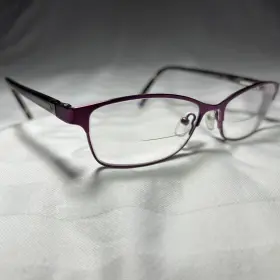Hc21-mdpur Hard Candy Eyeglasses Frame Hc21 Mdpur Womens Purple Metal Full Rim 52-15-140