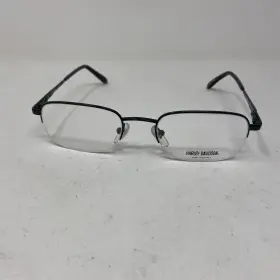 52-20-145 Harley-davidson Hd255 Eyewear Black B 34 Flex Hinge Eyeglasses 860