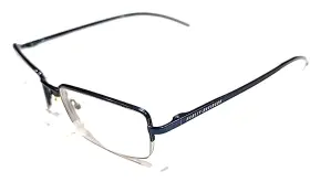 Hd421 Harley-davidson Blue Metal Half Rim Rectangle Eyeglasses Frame 54-18 140