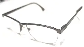Hd476 Harley-davidson Brown Metal Half Rim Rectangle Eyeglasses 54-17 145