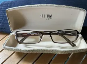 52-17-135 Helium 4142 Paris Women S Eyeglasses Frames And Case Brown Bronze Italy