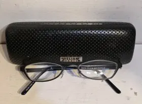 48-18-135 Helium He4003e Paris Eyewear Matte Black Eyeglass Frames With Case
