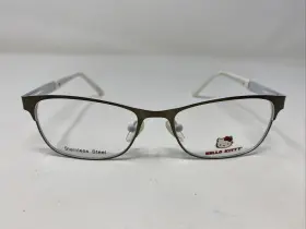 47-15-125 Hello Kitty 255-1 Hk Gunmetal/white Full Rim Eyeglasses Frame Tr96