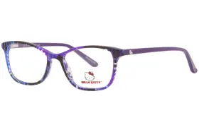 Hk-341-1 Hello Kitty Hk-341 Eyeglasses Youth Kids Girls Blue/purple Full Rim 50mm