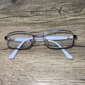 46-17-125 Hello Kitty Zy03 Kids Eyeglasses Frame Youth Hk267-3 Purple/blue Sanrio