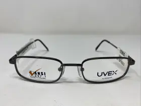 50-16-135 Honeywell Bc116 Uvex By Gml Gunmetal Full Rim Eyeglasses Frame Qt50