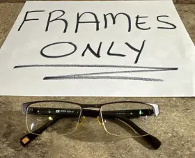 0080 Hugo Boss Orange Bo S05 Brown Half Rim Metal Eyeglasses Frames 52-18-140-30mm