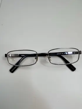 J400 Hugo Boss 0081 Eyeglasses Frames Only Gunmetal Gray 140 Italy