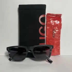 0925 Hugo Boss Sunglasses 0925/s Smoke/transparent Gray/black With Genuie Case And Mfiber
