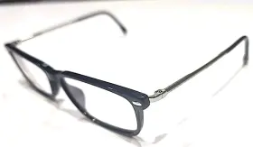 0933 Hugo Boss Blue Rectangle Silver Eyeglasses Frame 55-15 140