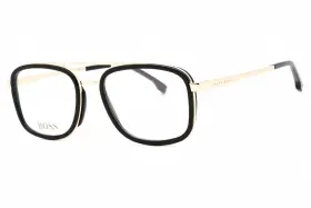 02m2 Hugo Boss 716736362397 1255 2m2 Eyeglasses Black Gold Frame 53mm