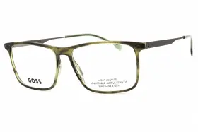 0xyg Hugo Boss 716736989235 1642 Xyg Eyeglasses Ruthenium Green Frame 57mm
