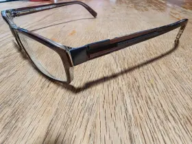 Boss-0104u Hugo Boss 0104u Matte Black / Brown 55mm Eyeglasses Authentic Made In Italy