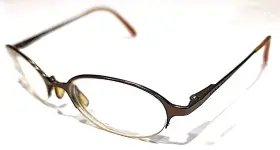 Hb11506 Hugo Boss Small Pale Gold Half Rim Oval Eyeglasses 50-19 130