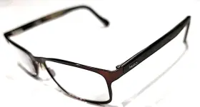 Hg0151 Hugo Boss Brown Rectangle Eyeglasses Frame 53-17 140