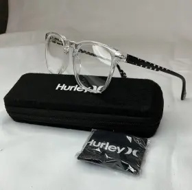Hmo113 Hurley Eyeglasses 971 Crystal Clear / Checkered Black