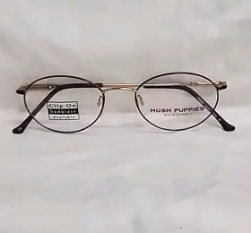 Hp109 Hush Puppies Hp108 Metal Eyeglass Frame Brown / Gold