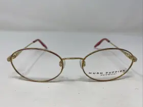 50-18-130 Hush Puppies Hp118 Lb Light Brown/gold Full Rim Eyeglasses Frame Inch S73