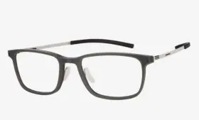 Ic Berlin 190064108894 New Authentic Akito Eyeglasses 53-20 145 Grey Hd Rough Frames