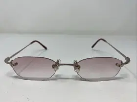 Icb Japan 16603 Pk-ul 48-17-140 Brushed Pink Rimless Eyeglasses Frame C34
