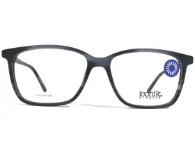 53-15-140 Iconik Mish-c01 Eyeglasses Frames Mish C01 Black Blue Horn Square Rim
